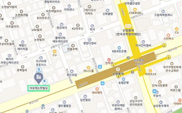 오시는 길
